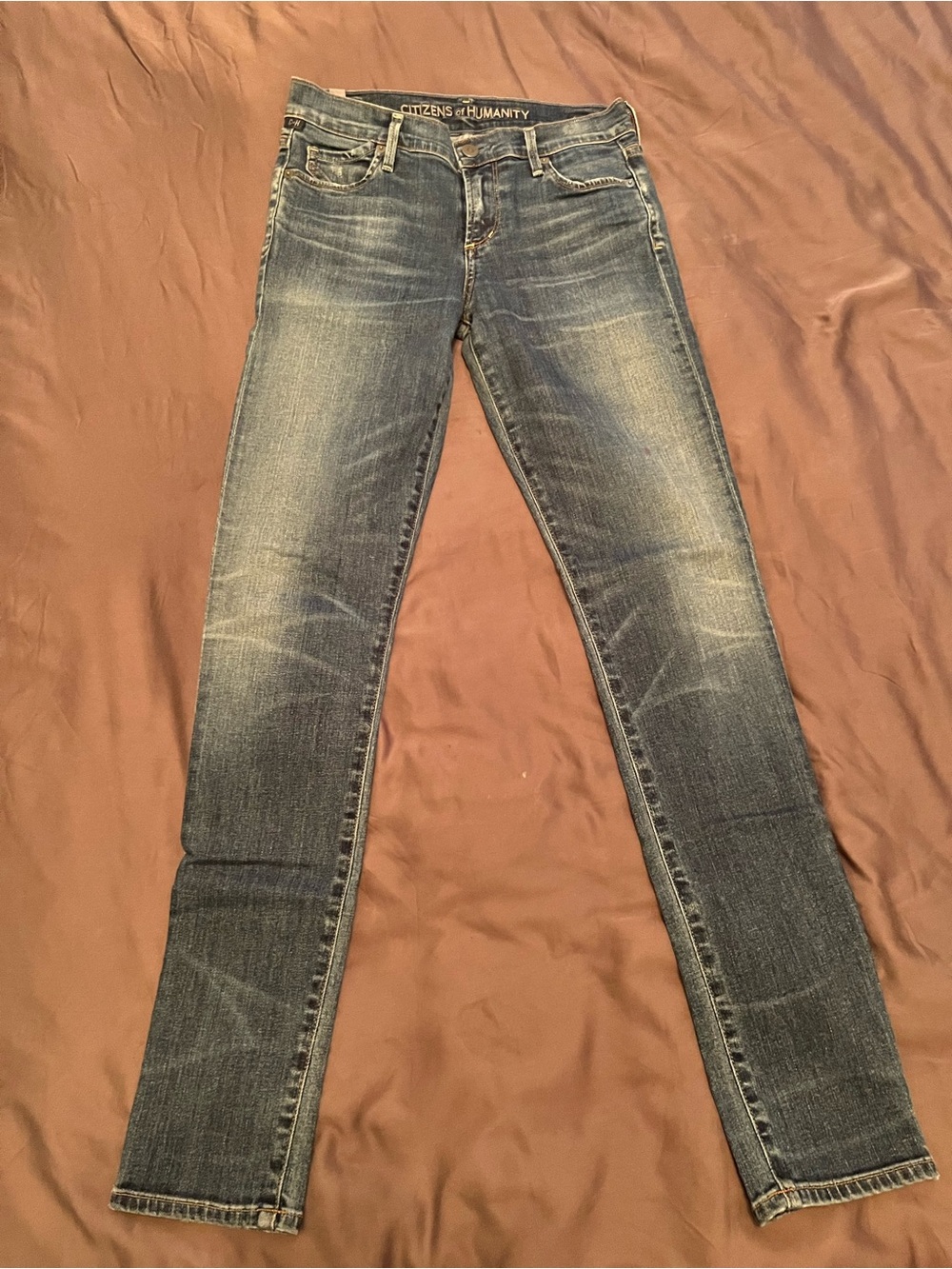 Citizens Of Humanity Faded Blue Skinny Jeans